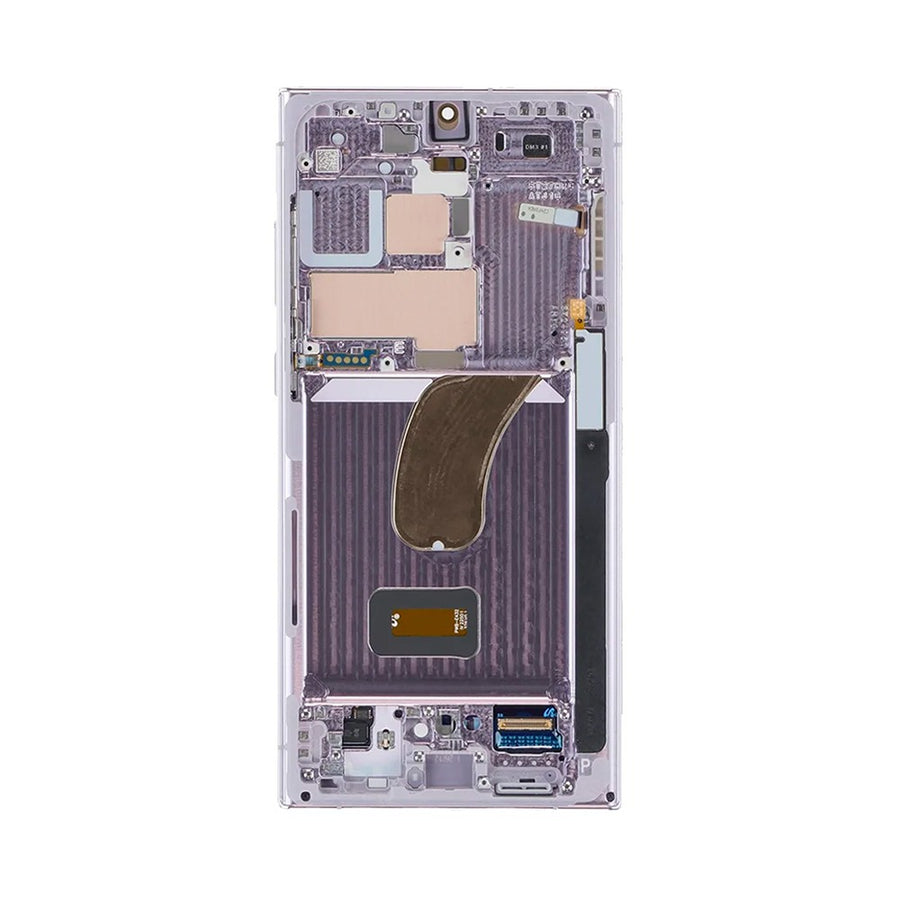 Yellow -Samsung Galaxy S23 Ultra 5G S918B OLED Screen Replacement-Lavender