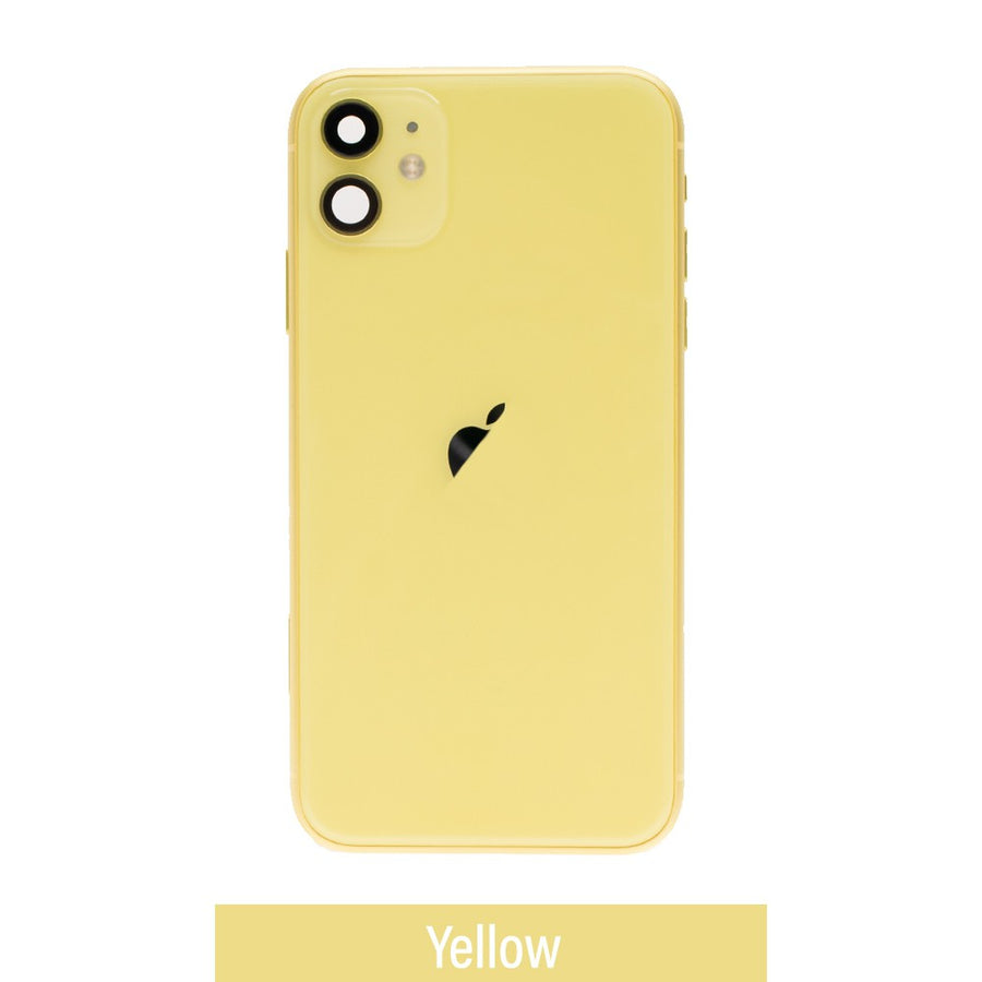 Rear Housing with Full Set Parts for iPhone 11-Yellow (Purple)