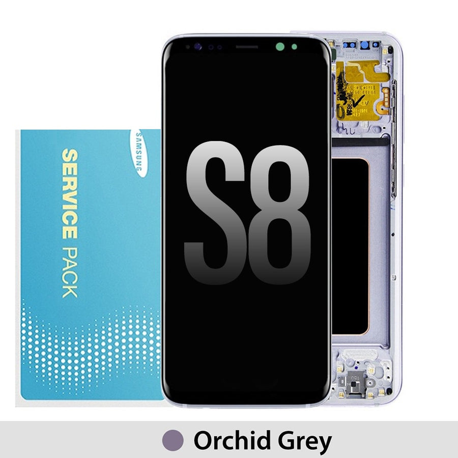 Samsung Galaxy S8 G950F OLED Screen Replacement Digitizer GH97-20457C (Gold)-Orchid Grey