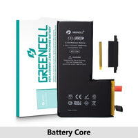 Greencell Standard Capacity iPhone 12 mini | 12 | 12 Pro | 13 Pro | 11 | 14 Pro | 13 | 14 | 12 Pro Max | 11 Pro Max | 13 Pro Max | 14 Plus | 13 mini | 11 Pro | 14 Pro Max Replacement Battery Core with Adhesive Strips