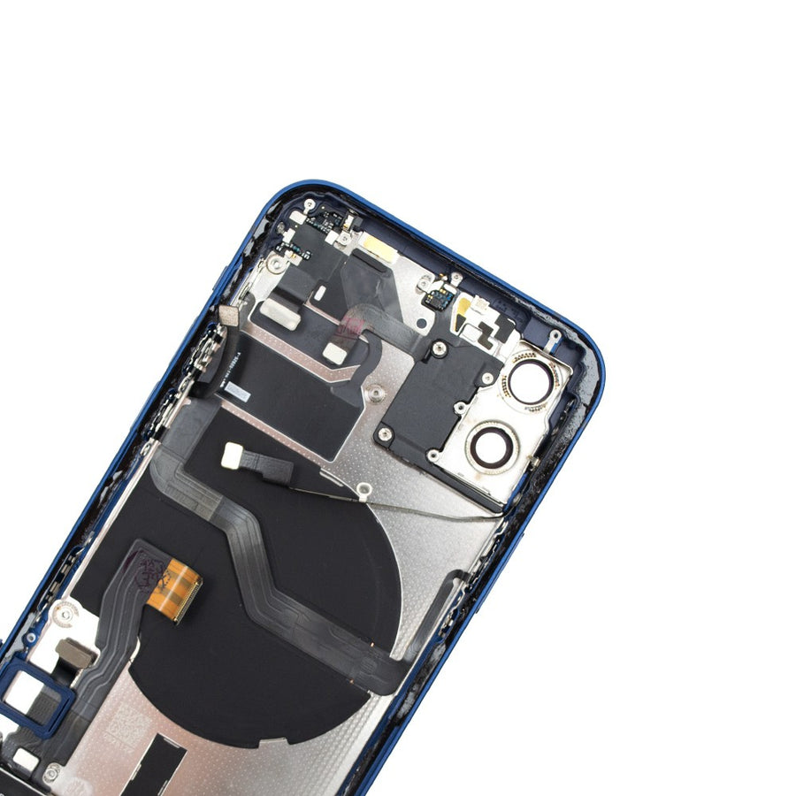 Rear Housing with Full Set Parts for iPhone 12-Blue (Purple)