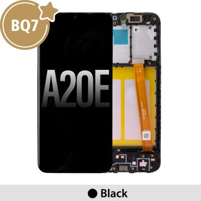 Tecguru-Samsung Galaxy A20e A202F BQ7 LCD Screen Replacement Digitizer with Frame-Black (As the same as service pack, but not from official Samsung)