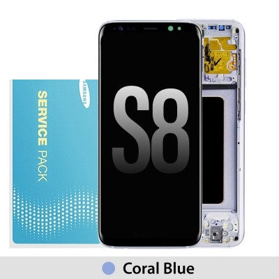 Samsung Galaxy S8 G950F OLED Screen Replacement Digitizer GH97-20457D (Gold)-Coral Blue