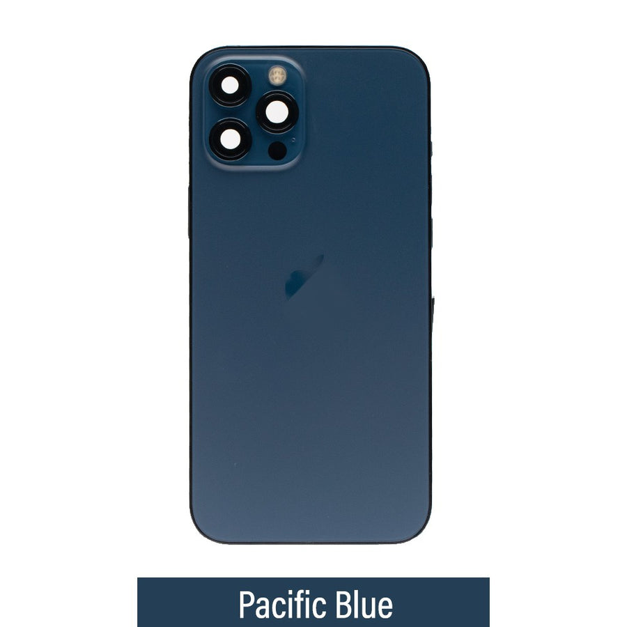 Rear Housing with Full Set Parts for iPhone 12 Pro Max-Pacific Blue (Purple)