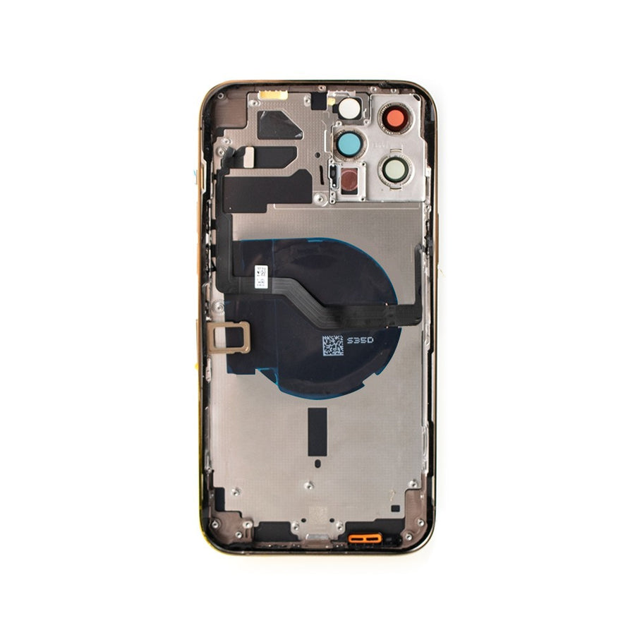 Rear Housing with Small Parts for iPhone 12 Pro Max (Purple)-Gold