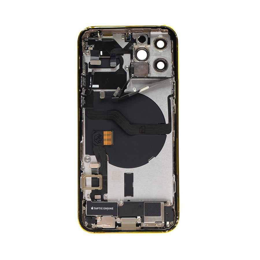 Rear Housing with Full Set Parts for iPhone 12 Pro-Gold (Purple)