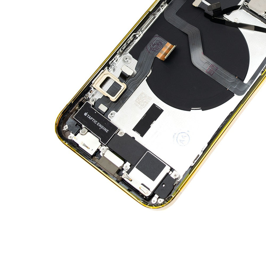 Rear Housing with Full Set Parts for iPhone 12 Pro-Gold (Purple)