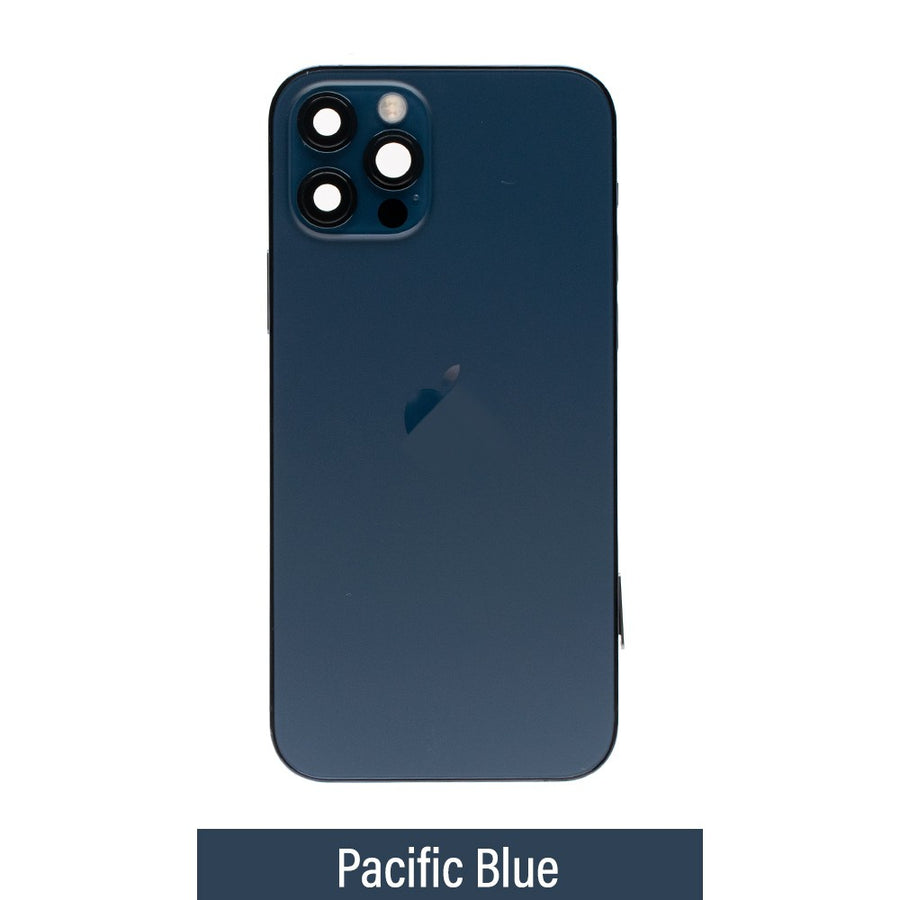 Rear Housing with Full Set Parts for iPhone 12 Pro-Pacific Blue (Purple)