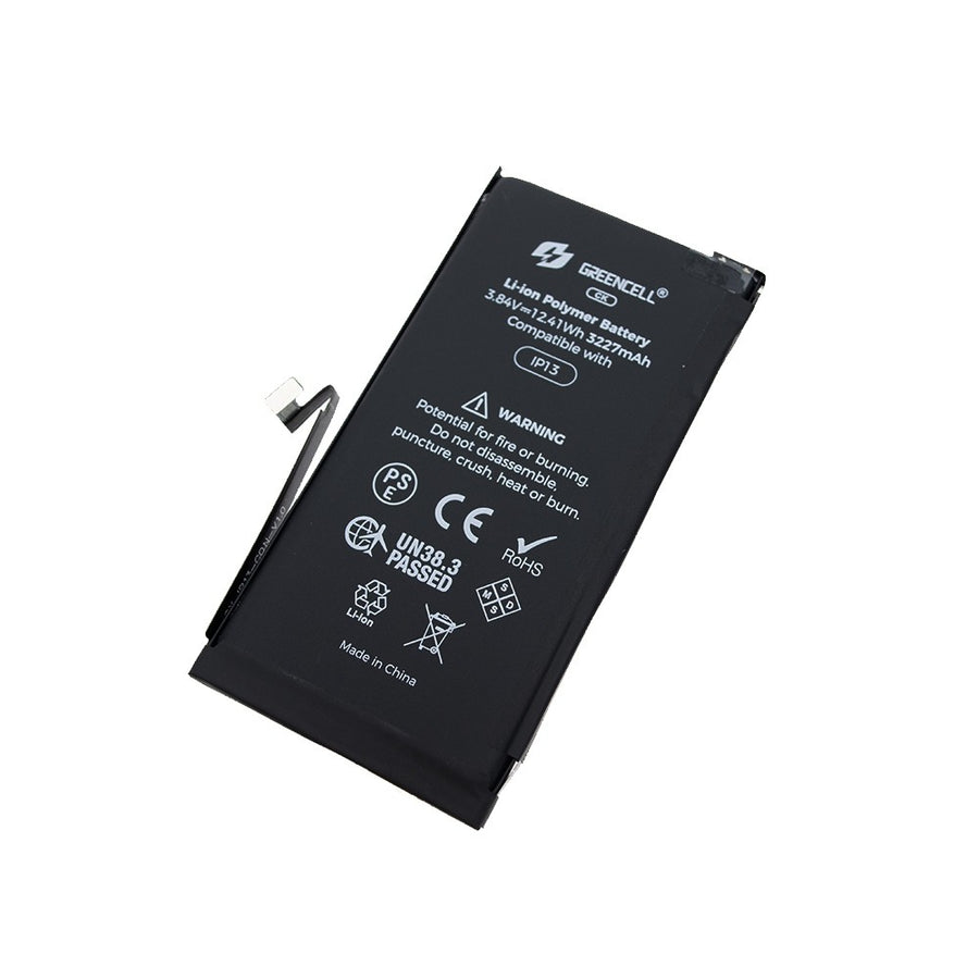 (3227mAh) iPhone 13 CRACK Battery with Adhesive Strips (No Need Soldering & No Need Tag-on)