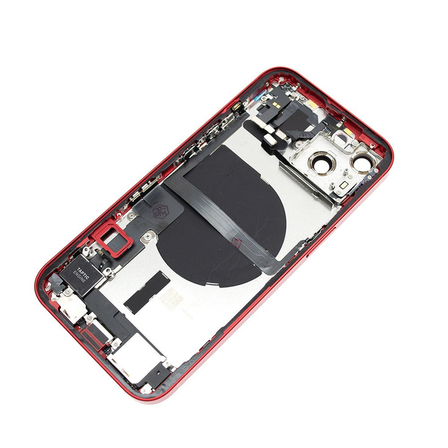 Rear Housing with Full Set Parts for iPhone 13-Red (Purple)