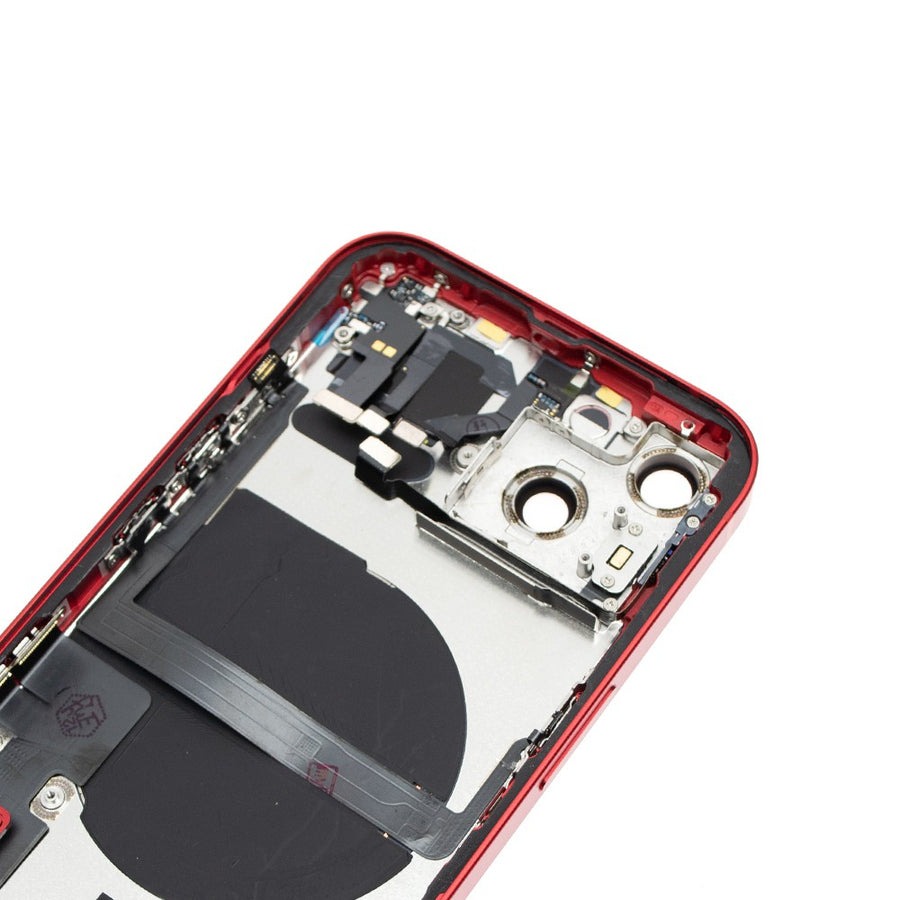 Rear Housing with Full Set Parts for iPhone 13-Red (Purple)