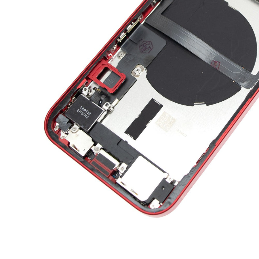 Rear Housing with Full Set Parts for iPhone 13-Red (Purple)