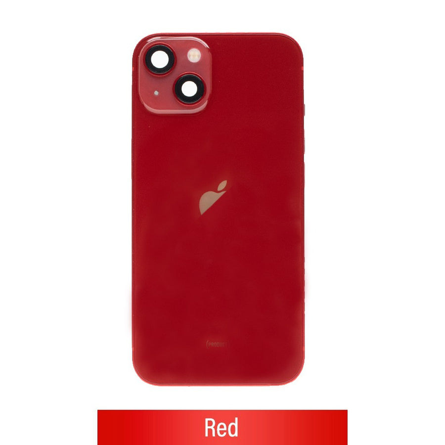 Rear Housing with Full Set Parts for iPhone 13-Red (Purple)