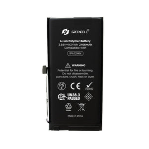 (2406mAh) iPhone 13 mini Replacement Battery with Adhesive Strips (Original chip best quality in the market )