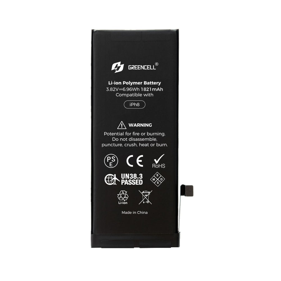 (Standard Capacity 1821mAh) iPhone 8 Replacement Battery with Adhesive Strips