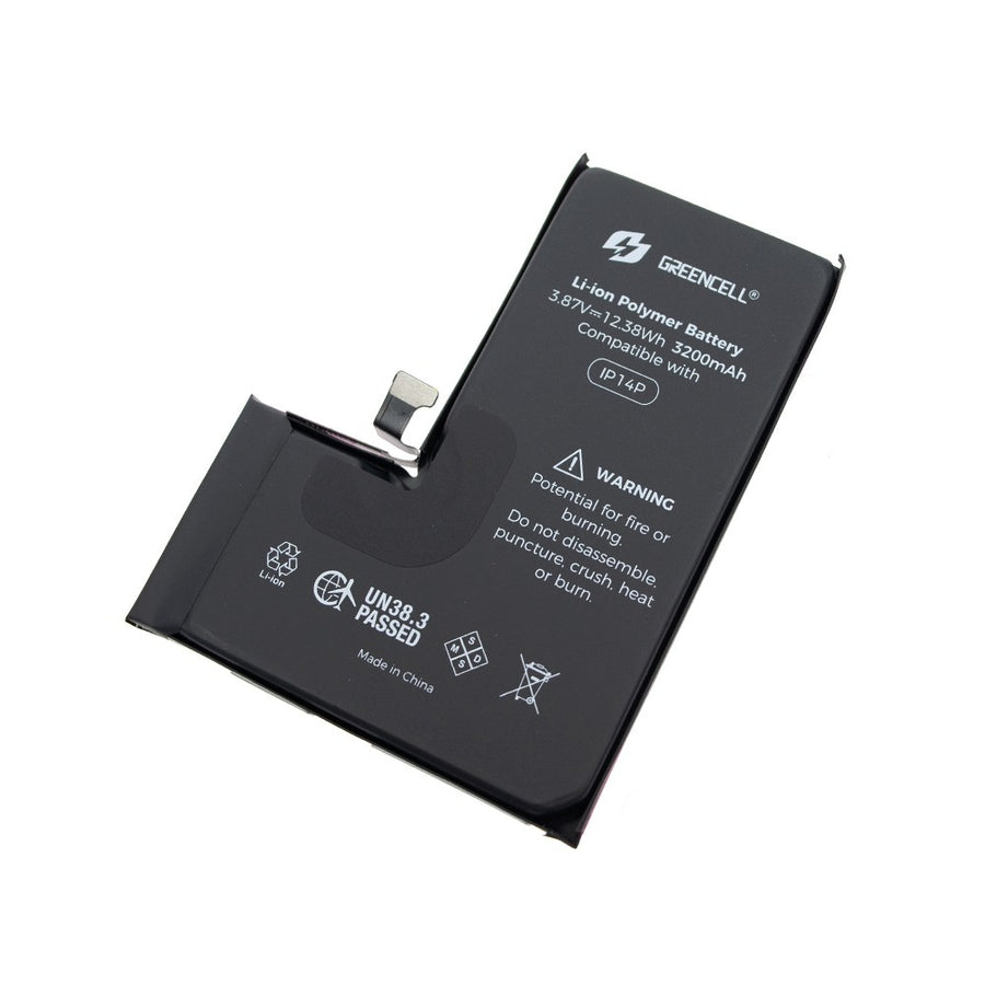 iPhone 14 Pro Replacement Battery with Adhesive Strips 3200mAh