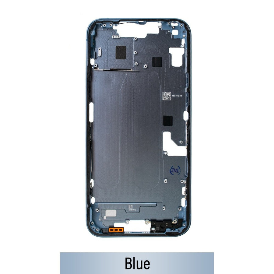 Brown Chassis Mid Frame Cover Replacement Assembly for iPhone 14 Plus-Blue (CHINA VERSION)