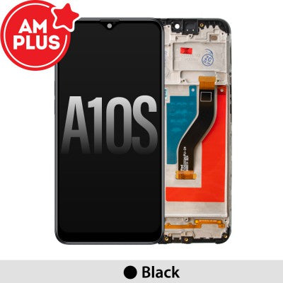 Tecguru-Samsung Galaxy A10s A107F LCD Screen Replacement Digitizer GH81-17482A (Service Pack)-Black