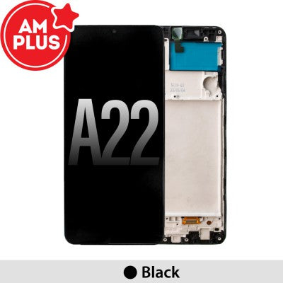 Tecguru-Samsung Galaxy A22 A225F OLED Screen Replacement Digitizer GH82-26047A (Service Pack)-Black