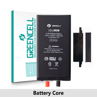 Greencell Standard Capacity iPhone 12 mini | 12 | 12 Pro | 13 Pro | 11 | 14 Pro | 13 | 14 | 12 Pro Max | 11 Pro Max | 13 Pro Max | 14 Plus | 13 mini | 11 Pro | 14 Pro Max Replacement Battery Core with Adhesive Strips