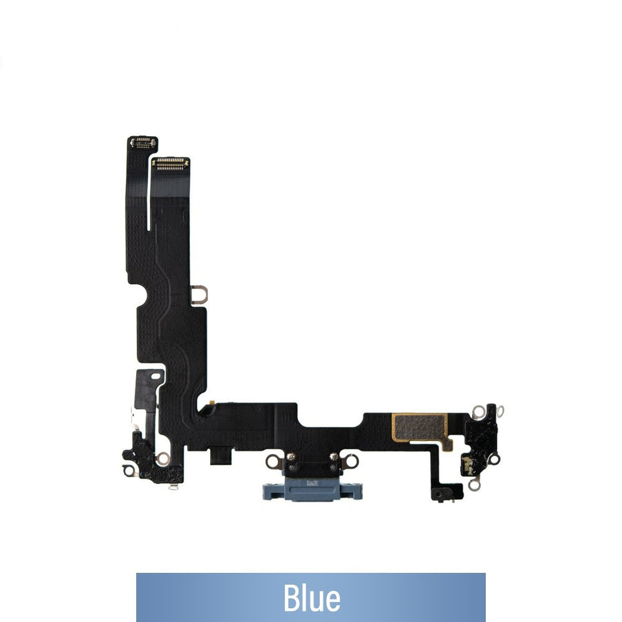 Red Charging Port for iPhone 14 Plus-Blue