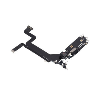 Red Charging Port for iPhone 14 Pro Max-Space Black