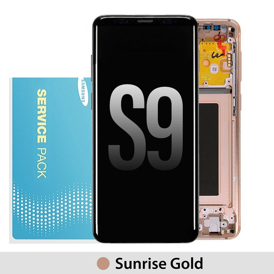 Samsung Galaxy S9 G960F OLED Screen Replacement Digitizer GH97-21696E (Gold)-Sunrise Gold