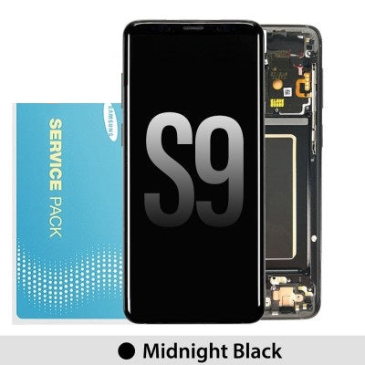 Samsung Galaxy S9 G960F OLED Screen Replacement Digitizer GH97-21696A (Gold)-Midnight Black