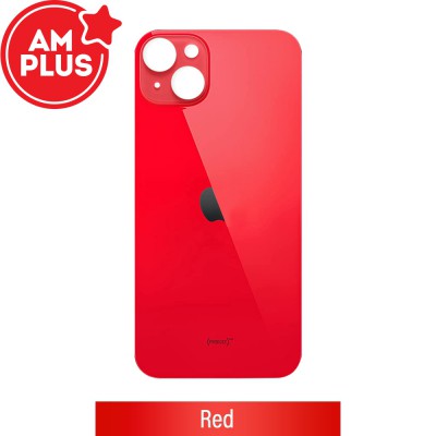 Red Rear Glass Replacement for iPhone 14 Plus (Camera Frame Aseembly by Factory)-Red