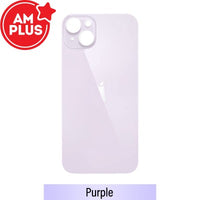 AMPLUS Rear Glass Replacement for iPhone 14 Plus (Camera Frame Aseembly by Factory)