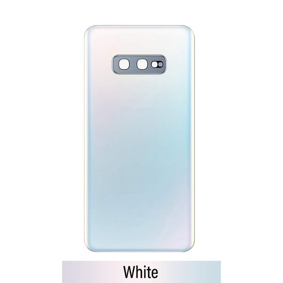 Red Rear Cover Glass For Samsung Galaxy S10 E G970F (Improved Quality)-Prism White