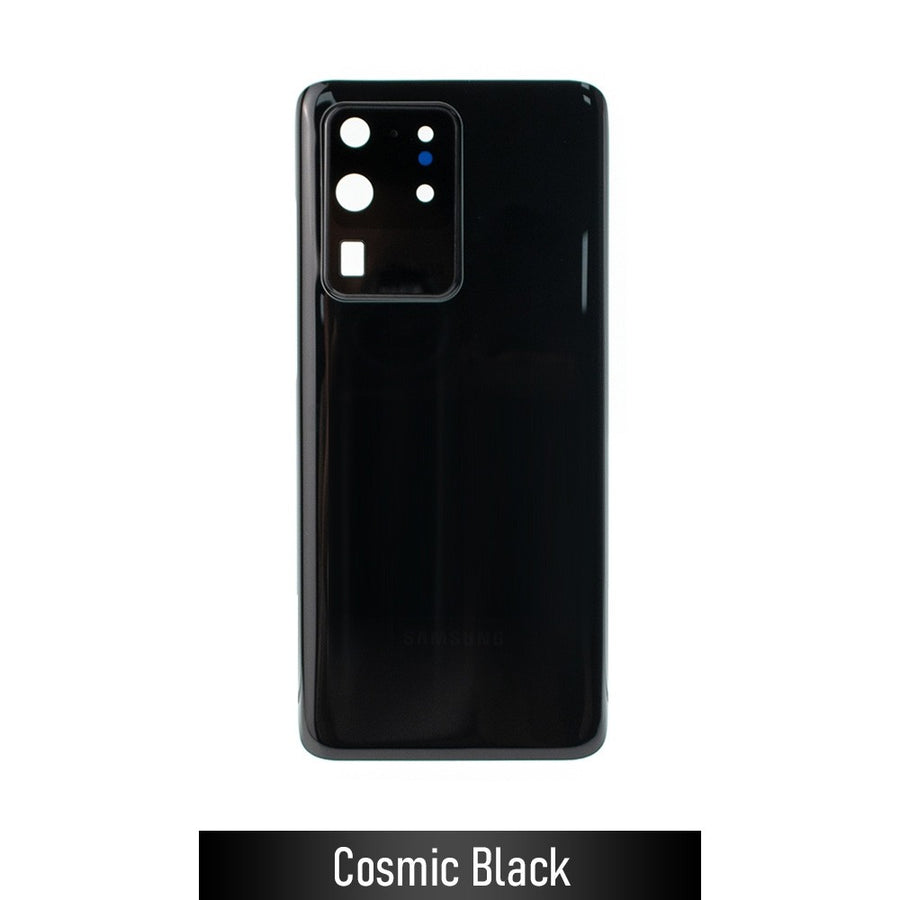 Brown Rear Cover Glass For Samsung Galaxy S20 Ultra G988-Cosmic Black