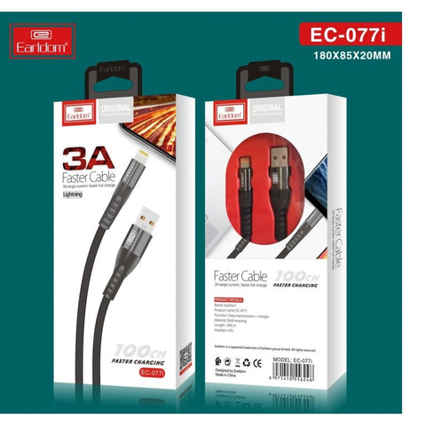 3A Earldom Fast Charging Lightning Data Cable