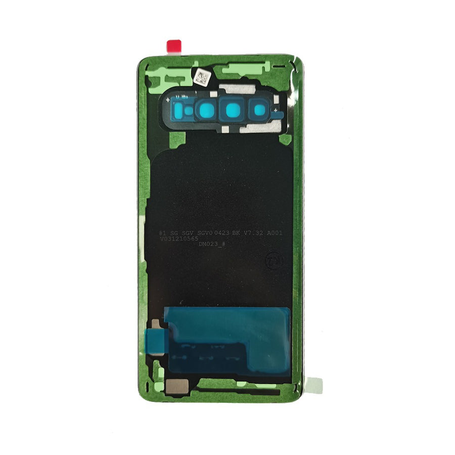 Red Rear Cover Glass For Samsung Galaxy S10 G973F-Black