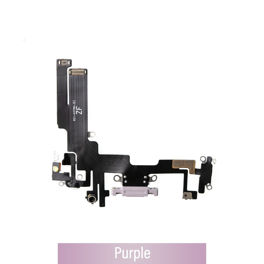 Red Charging Port for iPhone 14-Purple