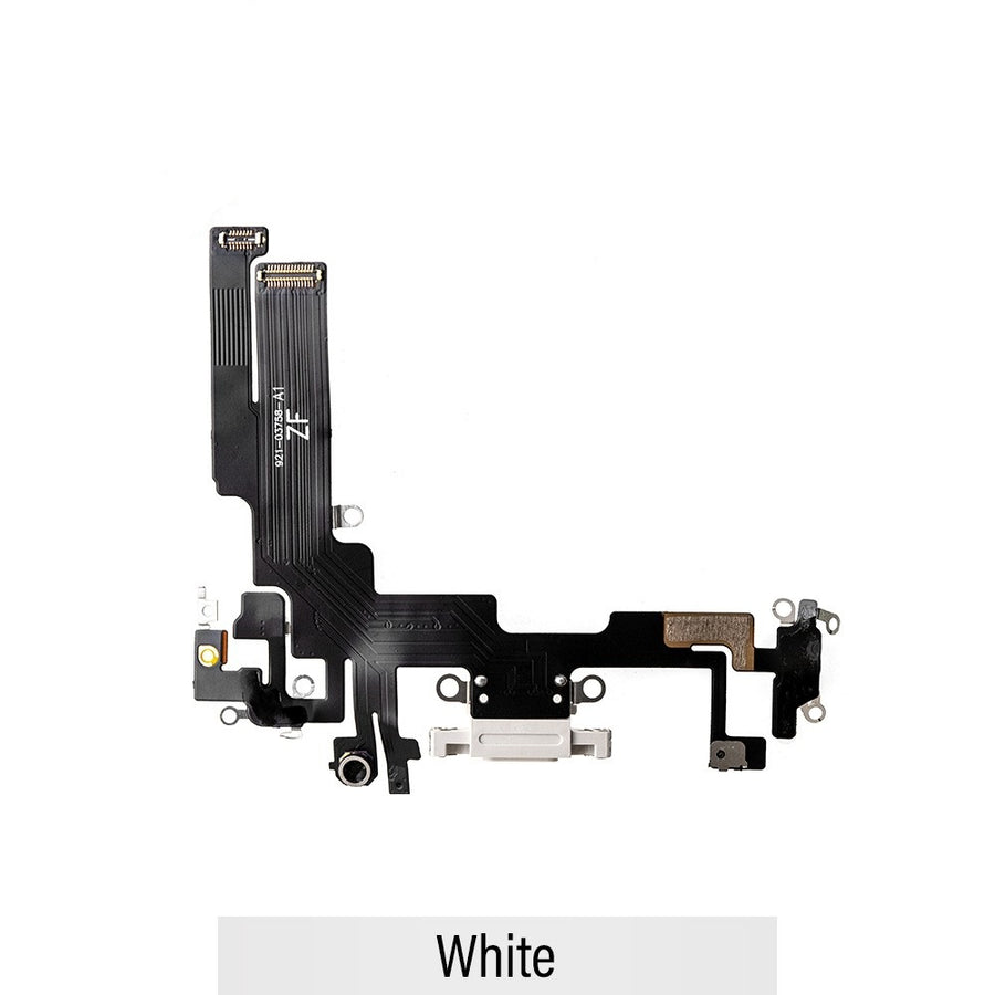 Red Charging Port for iPhone 14-White