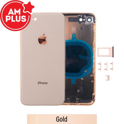 AMPLUS Rear Housing for iPhone 8-Gold