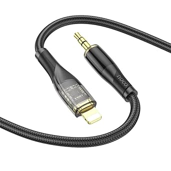 Pbuddy Original [MFi Certified] Aux Cord for Car, Lightning to 3.5 mm Headphone Jack Adapter Male Aux Stereo Audio Cable with SE/11/11 Pro/XS/XR/X 8 7 iPad/iPod (3.3FT Black)