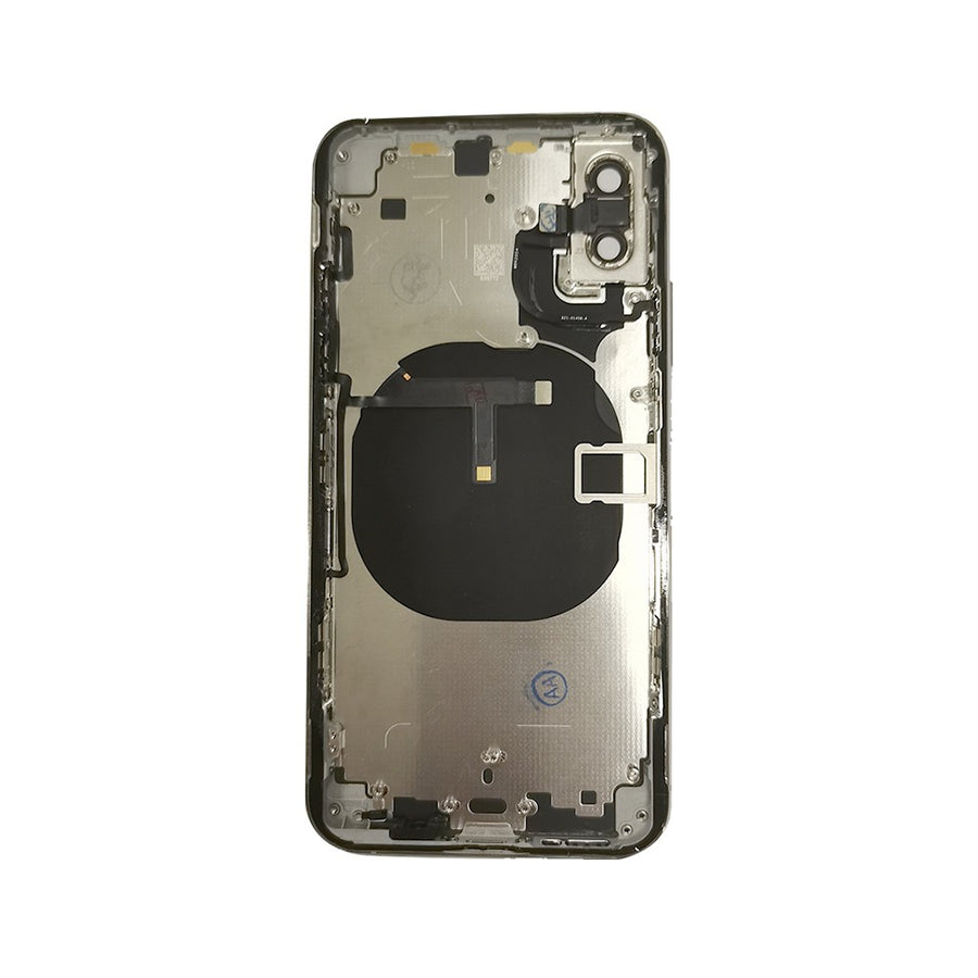 Rear Housing with Small Parts for iPhone XS (Purple)-Silver