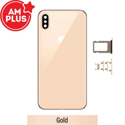 AMPLUS Rear Housing for iPhone XS Max-Gold