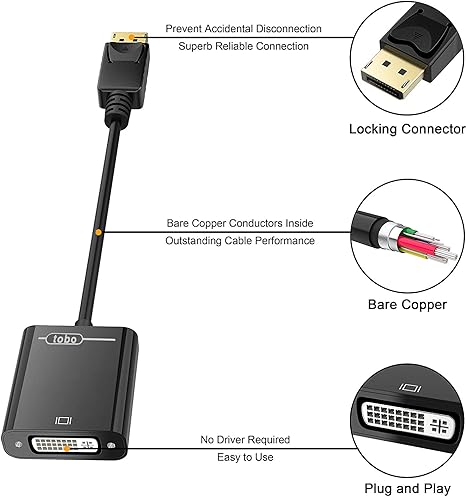 Simplecom DA103 USB-C to DVI Adapter Full HD 1080p