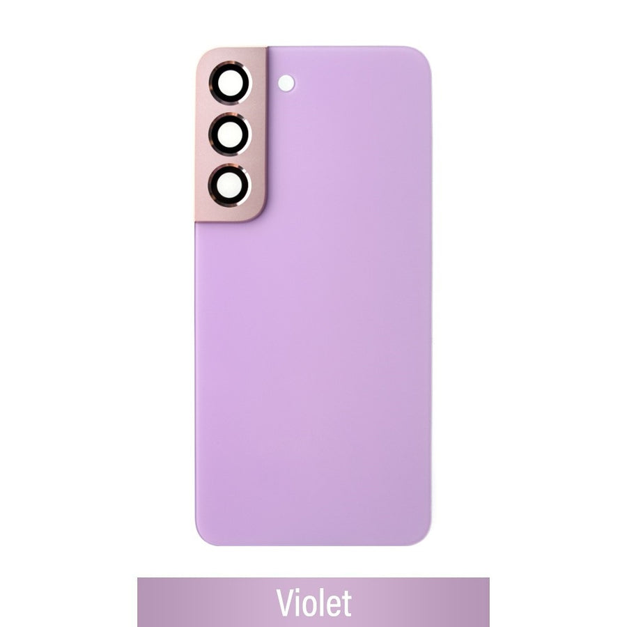 Red Rear Cover Glass For Samsung Galaxy S22 S901B-Violet