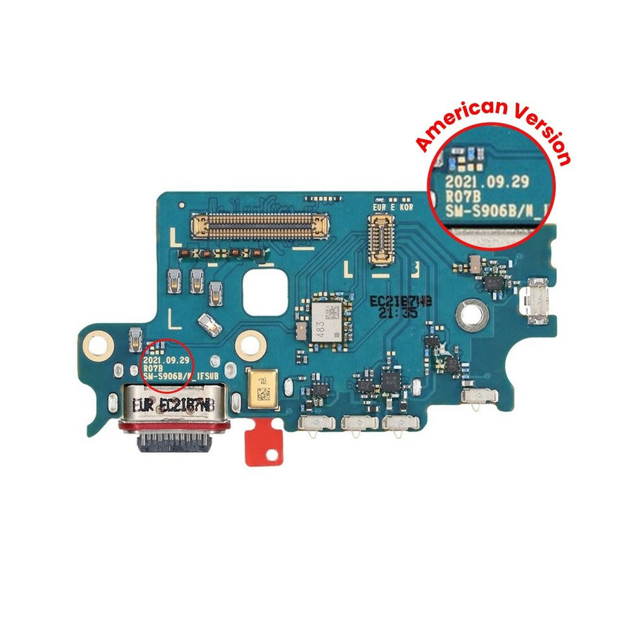 Charging Port Board for Samsung Galaxy S22 Plus 5G S906B GH96-14805A (Gold)