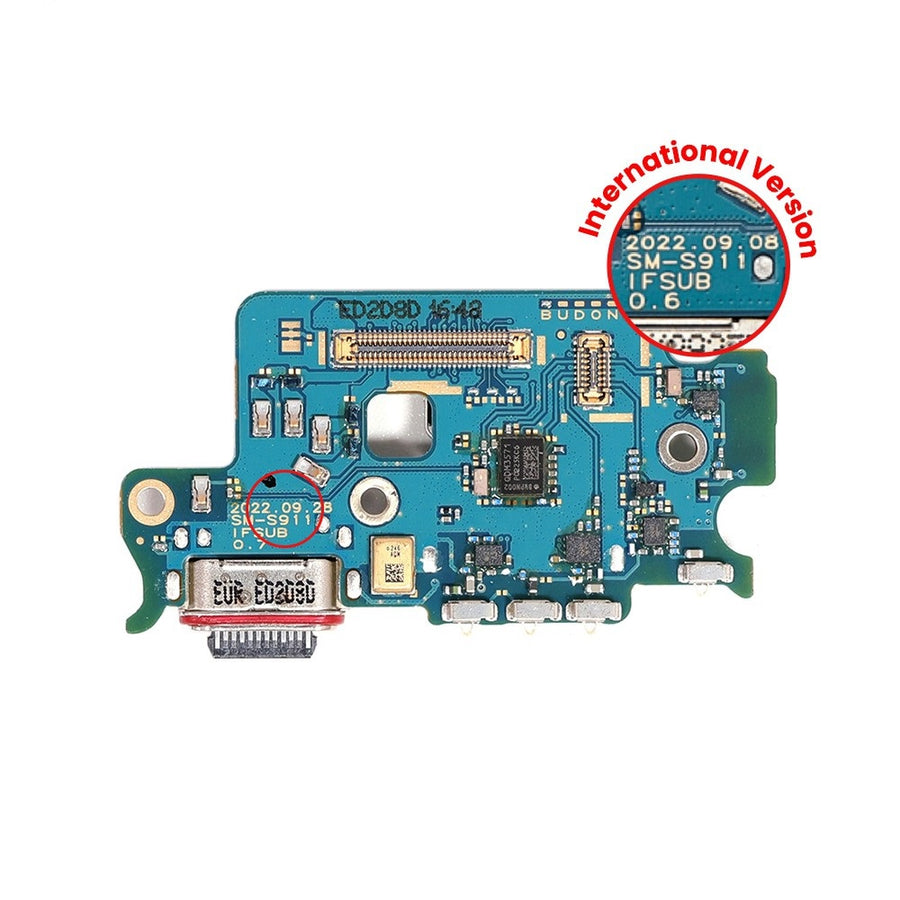 Charging Port Board for Samsung Galaxy S23 5G S911B GH96-15783A (Gold)