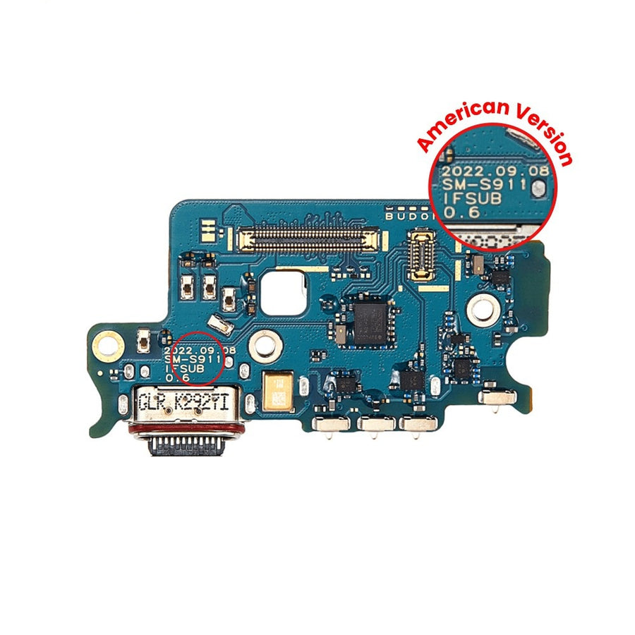 Charging Port / SIM Card Reader Board for Samsung Galaxy S23 5G S911U (American Version) (Purple)