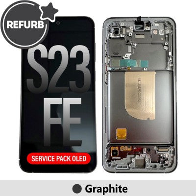 Samsung Galaxy S23 FE S711B REFURB OLED Screen Digitizer Replacement with Frame-Graphite