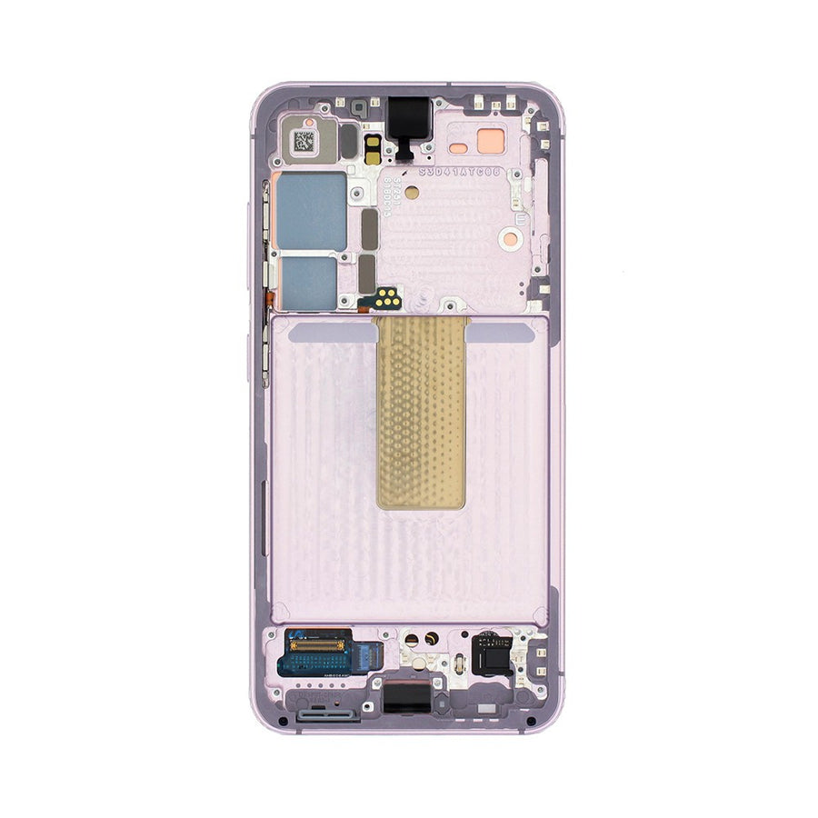 Samsung Galaxy S23 5G S911B OLED Screen Replacement Digitizer with Frame GH82-30480D (Gold)-Lavender