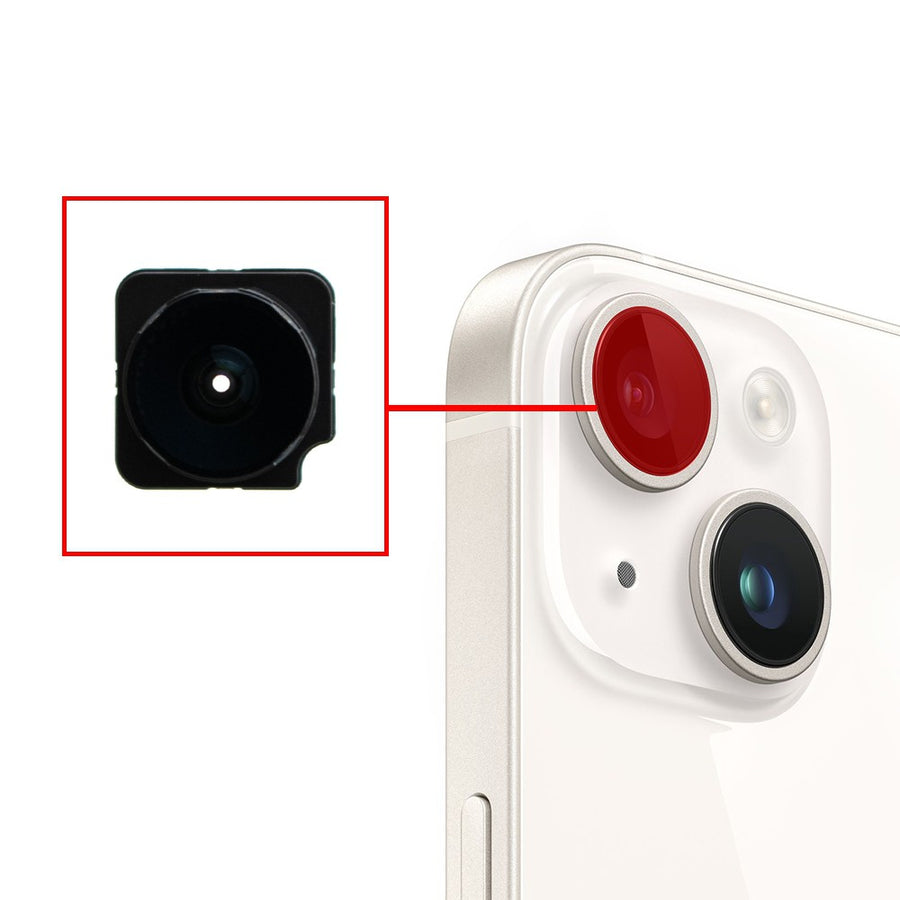 Rear Camera Ultra Wide Angle Blue Light Bead Lens Replacement For iPhone 14 / Plus