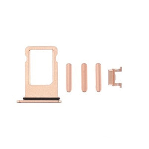 SIM Card Tray and Side Button for iPhone 8 Plus-Gold