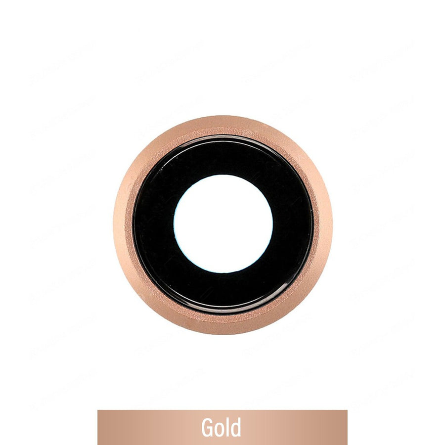 Rear Camera Lens with Bezel for iPhone 8-Gold